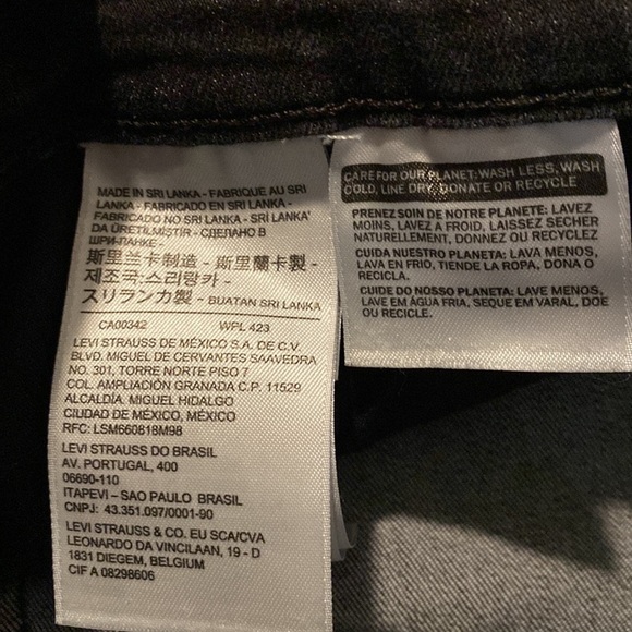 LEVI’S black 721 High rise skinny 5 pocket ankle jeans - Picture 4 of 5